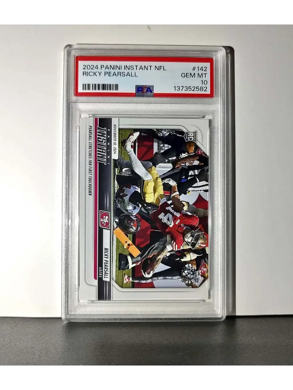 Ricky Pearsall Rookie 2024 Panini Instant NFL #142 PSA 10 Gem Mint